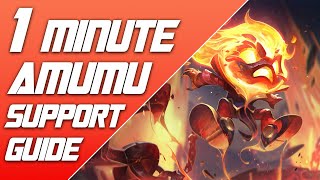 1 Minute Amumu Support Guide Season 11 - League of Legends #shorts