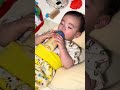 上手に自分でミルクごくごく🍼#1歳 #1歳2ヶ月 #1歳児 #ミルク