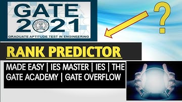 GATE RANK PREDICTOR 2021 | GATE 2021 RANK PREDICTOR MADE EASY | GATE RESPONSE SHEET 2021