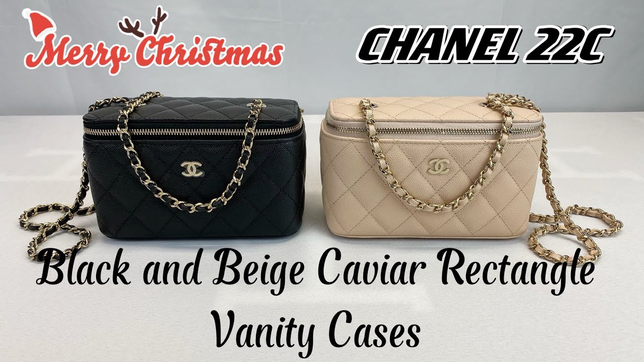 Chanel Classic Vanity 22C Bag with Chain Black