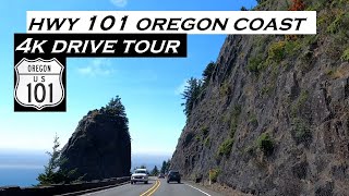 Highway 101 | Oregon Coast | 4k Drive Tour