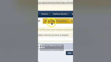 Schedule Builder Tutorial