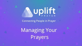 Managing Your Prayers