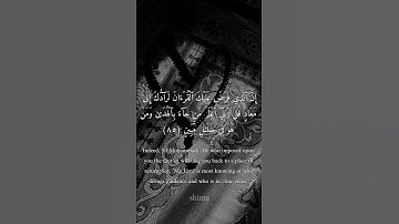 سورة القصص الآية ٨٥ و٨٦ بصوت الشيخ عبدالرحمن مسعد #قرآن #سورة_القصص #عبدالرحمن_مسعد