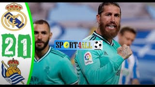 ملخص مباراه ريال مدريد وريال سوسيداد 2-1 #