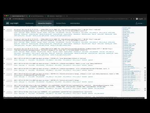 Using vRealize Log Insight Interactive Analytics