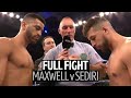 One of the most incredible comebacks you'll ever see! Sam Maxwell v Sabri Sediri full fight