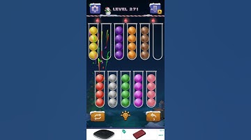 Color Ball Sort Puzzle Level 271 Solution