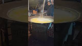 ujjain famous sweet hot milk #streetfood #ujjain #milk