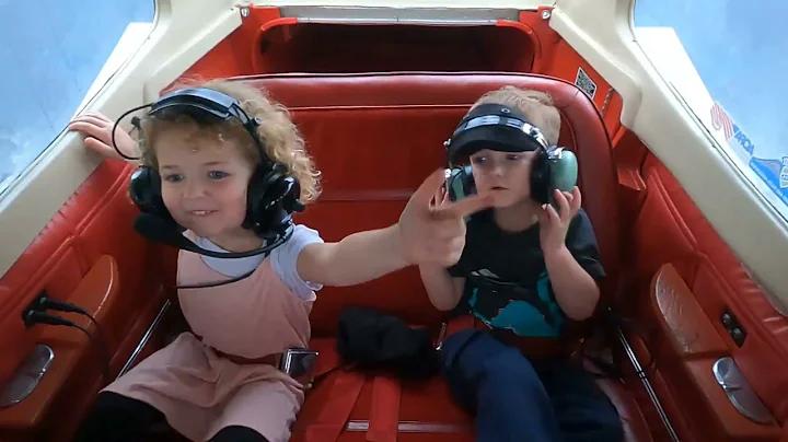 kiddos first plane ride