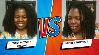 2 Ways to Wear a Twist-Out: Defined & Voluminous