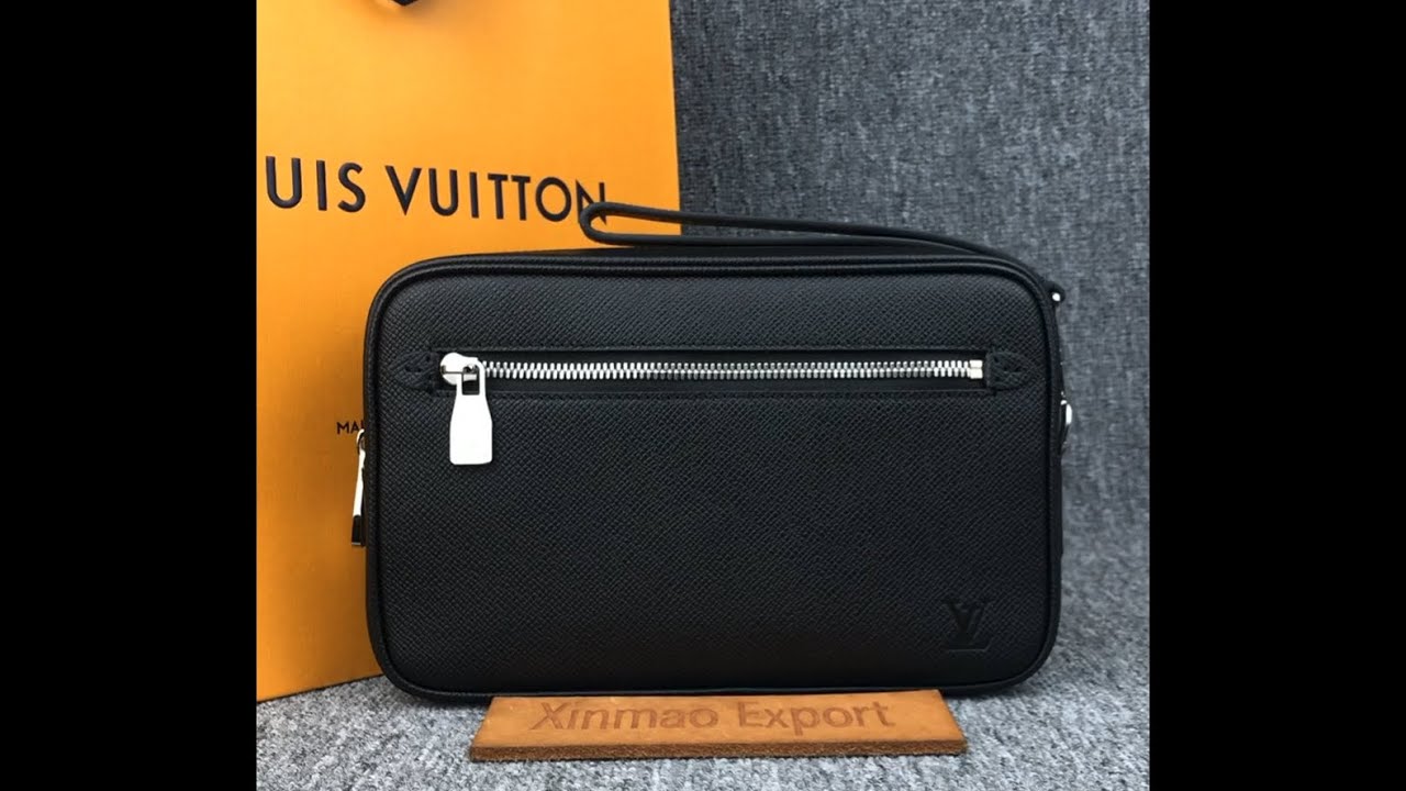 Louis Vuitton Kasai Pochette clutch bag Taiga M33409 size