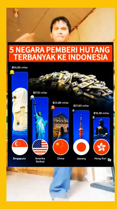 5 Negara pemberi utang ke Indonesia #viralvideo #shortsviral #shorts #hutang #utangindonesi
