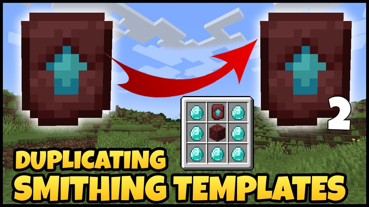 How To DUPLICATE SMITHING TEMPLATES In MINECRAFT YouTube