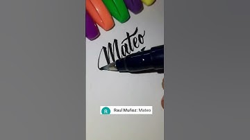 #Mateo #calligraphy #writing names #beautiful hand writing #cursive #relaxing #Sreekanth art.