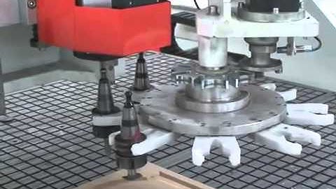 Rotary ATC CNC Router / Video of Tool Changning