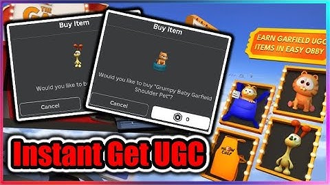 [UGC LIMITED] Easy Obby Script - Instant Get Odie Pet & Grumpy Baby Garfield