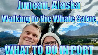 Juneau, Alaska - Walking to the Whale Statue - What to Do on Your Day in Port