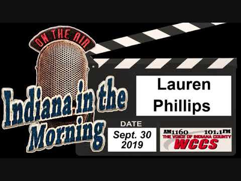 Indiana in the Morning Interview: Lauren Phillips (9-30-19)