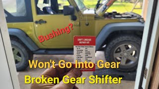 Jeep JK Won't Shift Into Gear Repair #jeep