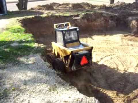 Mustang Skid Steer Digging A Basement You Mustang Skid Steer Digging A Basement You