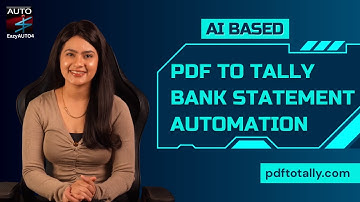 PDF Bank Statement to Tally Instantly | Dot-Matrix, Password-Protected PDF | EazyAUTO4 AI Tool
