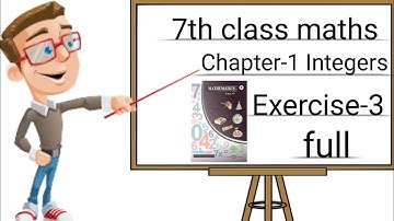 7th class maths in telugu | 7th class maths chapter 1 | 7th class maths chapter 1 exercise 3 full