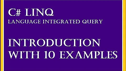 LINQ in C# Introduction Part 1 of 2