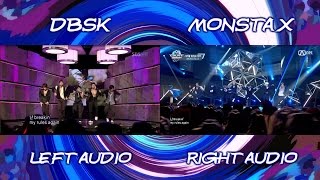 DBSK \& MONSTA X - Mirotic (Live Comparison)