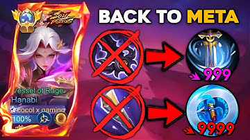 GOODBYE OLD BUILD‼️ THIS NEW BUILD AND EMBLEM WILL MAKE HANABI META AGAIN🔥 | HANABI BEST BUILD 2025!