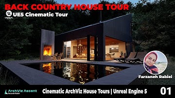 01- Back Country House Tour | Instant Material Change & ArchViz Walkthrough in UE5