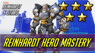 REINHARDT HERO MASTERY 5 STAR EVERY COURSE - OVERWATCH 2