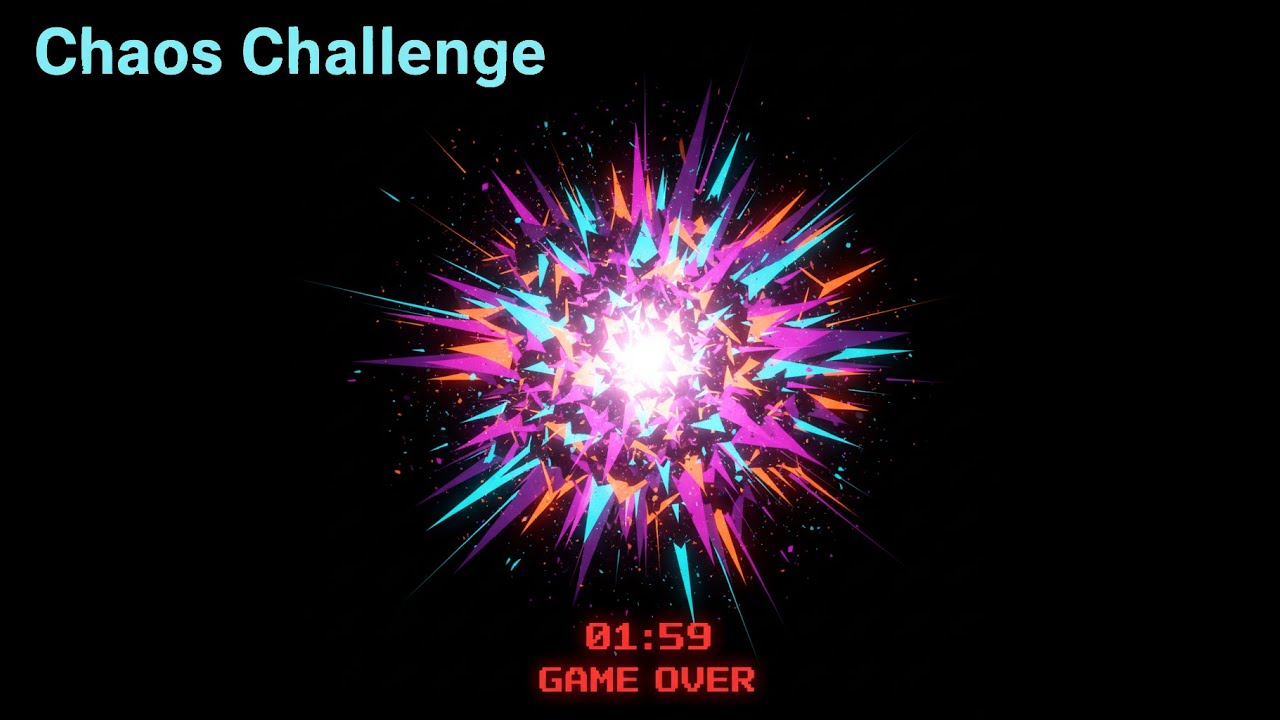 Chaos Challenge: Neon Triangle Rain in the Digital Void! 📐💥