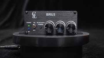 Stereo 25W Bluetooth Amplifier Unit with Treble, Bass, Volume Control Potentiometers - BRU3