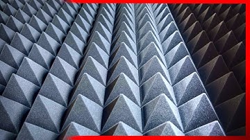 Reducing room echo with acoustic foam