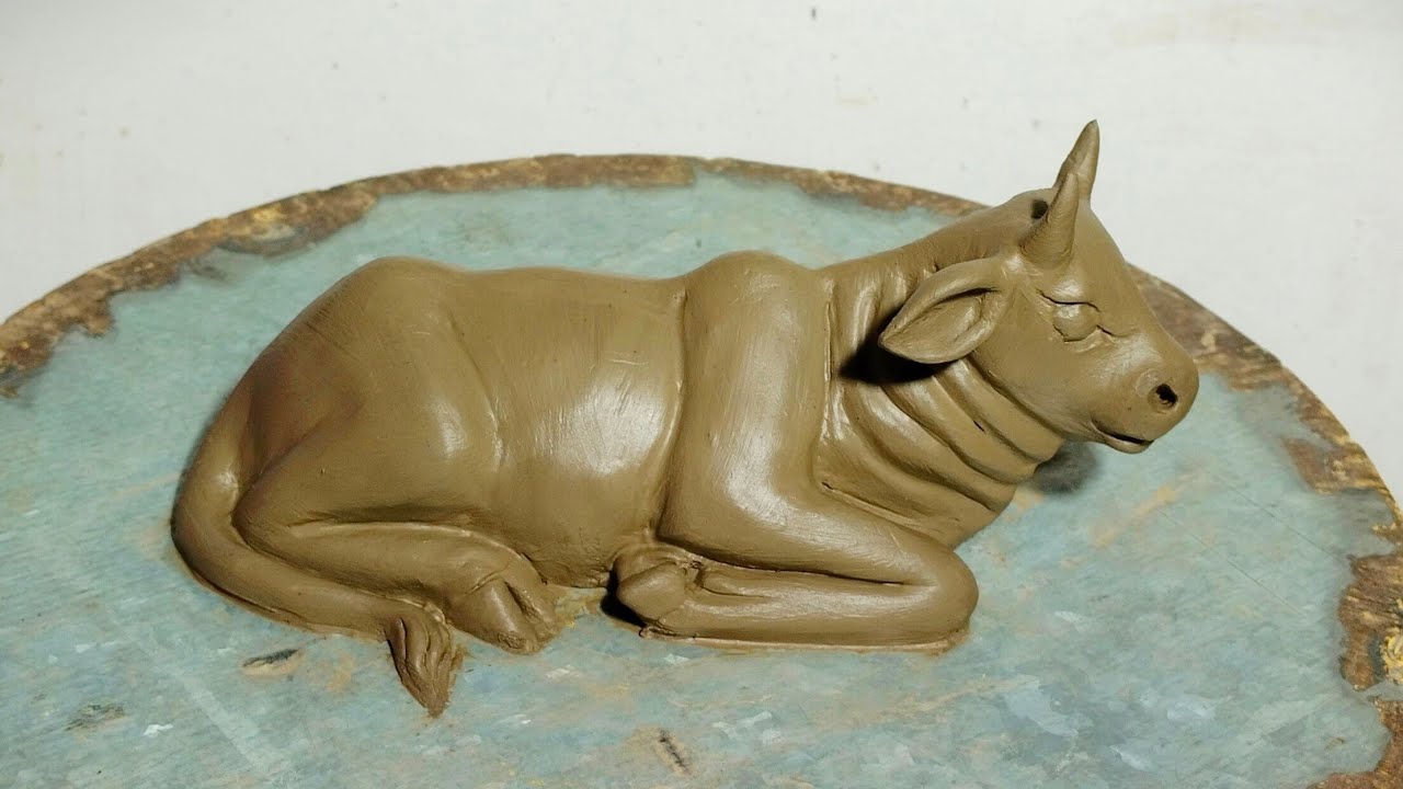 Clay Art How To Make A Cow Out Of Clay Step By Step Indian Cattle Maxresdefault
