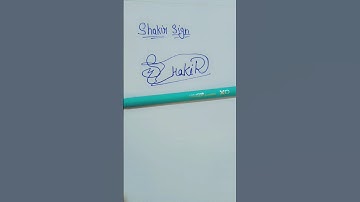 Shakir name signature beutiful #viral #trending #signature tik tok hack name #trendingshorts
