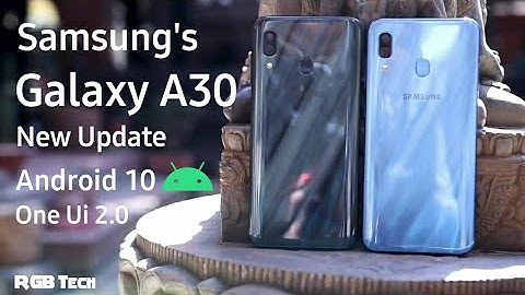 Galaxy A30: Android 10 update | One Ui 2.0 New Features | RGB Tech | Support
