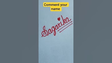 ✨ Cursive Name Art | Stylish Name Writing in Cursive | Calligraphy for Beginners #shorts #sagarika