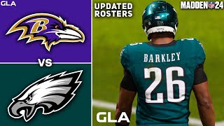 Saquon Barkley Eagles vs. Derrick Henry Ravens | Free Agency 2024 - 2025 Rosters | Madden 24 PS5