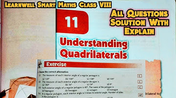 Learnwell smart Maths Class 8 Unit 11 Exercise 11 Solutions|Class 8 learnwell maths Ex 11 Solution