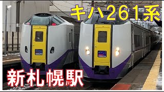 【新札幌駅】特急列車が増結中！LOVE HOKKAIDO!