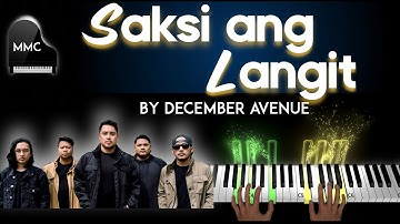 Saksi ang Langit by December Avenue piano cover/tutorial + sheet music + lyrics