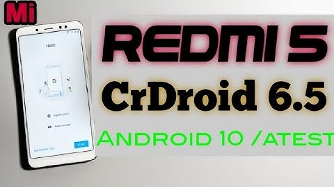 CrDroid v6.5 Rom April 2020 Android 10 in Redmi 5 | CRDROID Latest Patch | Gaming Pubg | NO Heating