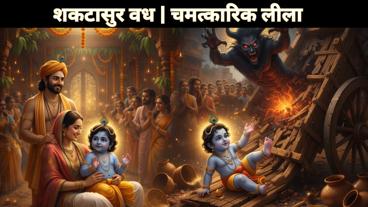 भगवान श्रीकृष्ण का प्रथम जन्मोत्सव | शकटासुर वध की अद्भुत लीला | Krishna Janmotsav Katha