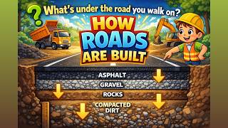 How Roads Are Built | What’s Under the Road? | Civil Engineering Explained #stemlearning