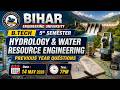 🔥 Hydrology & Water Resource Engineering | BEU B.Tech 5th Semester | PYQ | Important Questions #beu