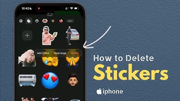 How to Delete / Remove Stickers on iOS 26
