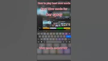 How to play bast wow mode wowmode for car spray||wow mode code 10187||#pubgmobile#pubg#wowmode#short