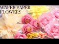 3 Wafer Paper Flowers